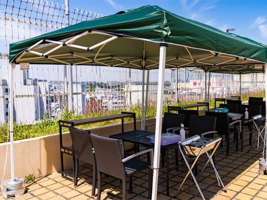 少人数向けテラス席