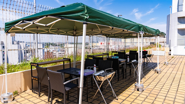 少人数向けテラス席